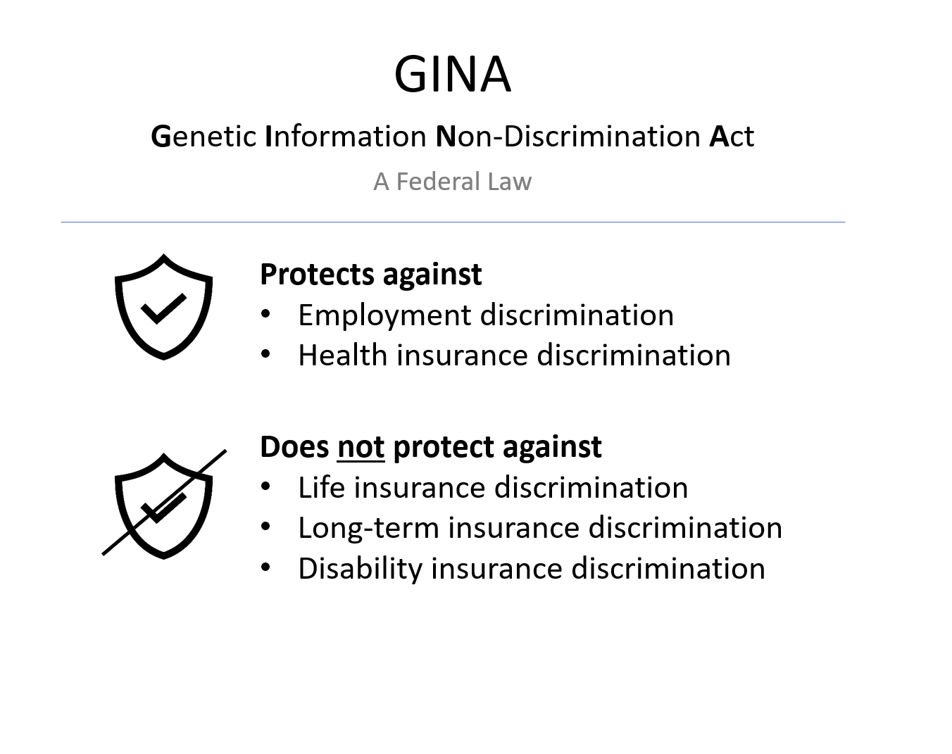 Genetic Information Nondiscrimination Act Information